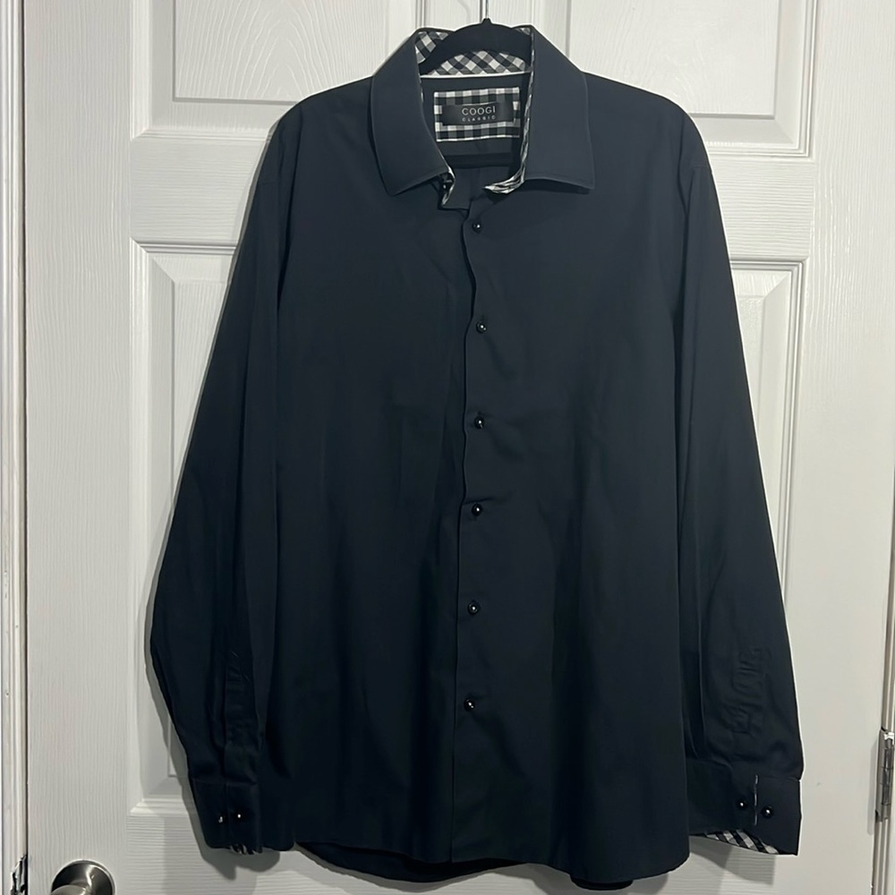 Coogi Classic Men’s Black Button Up Long Sleeve Shirt - Size 3x (19)